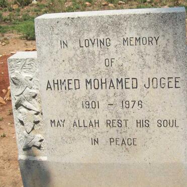 JOGEE Ahmed Mohamed 1901-1976