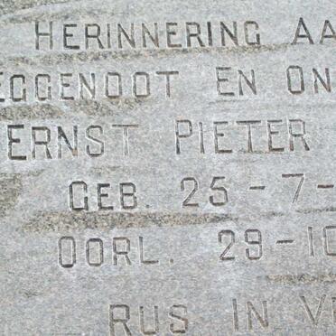 KRUGER Ernst Pieter 1895-1961