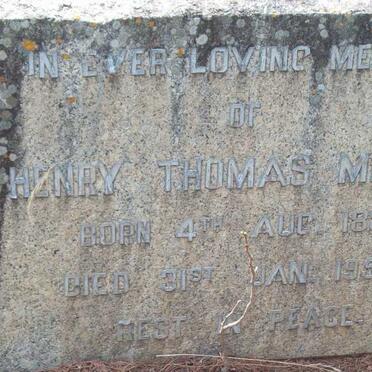 MILLER  Henry Thomas 1883-1952