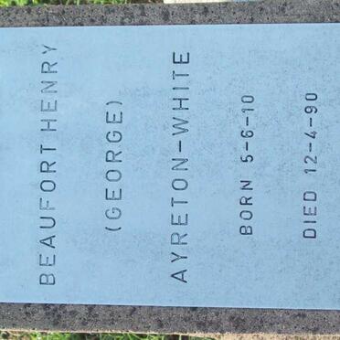 WHITE Beaufort Henry, Ayreton 1910-1990