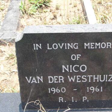 WESTHUIZEN Nico, van der 1960-1961