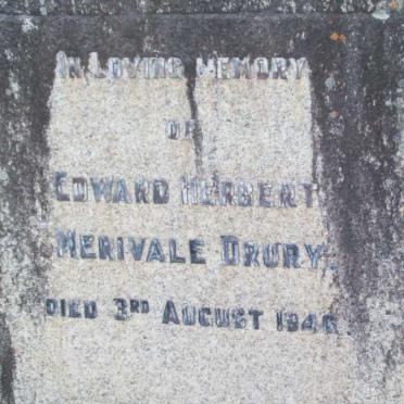 DRURY Edward Herbert Merivale -1946