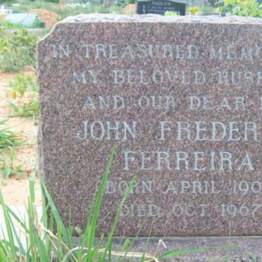 FERREIRA John Frederick 1906-1967