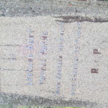 PAYNE Leonard Adey Powell 1877-1945