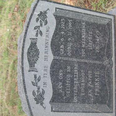 HERSELMAN Frikkie 1923-1965