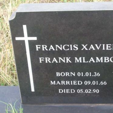MLAMBO Francis Xavier Frank 1936-1990