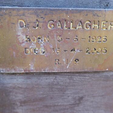 GALLAGHER D.J. 1926-2005