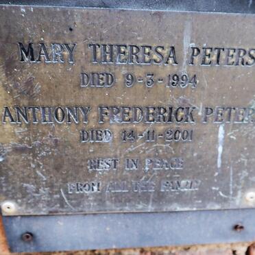 PETERS Anthony Frederick -2001 & Mary Theresa -1994