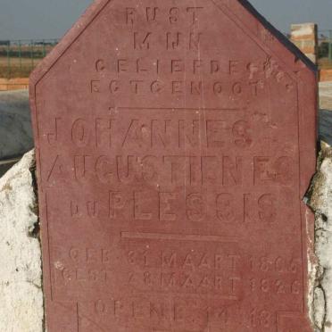 PLESSIS Johannes Augustienes, du 1865-1926
