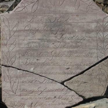 Angola, HUÍLA Province, Humpata, Nene, Alberts family farm cemetery