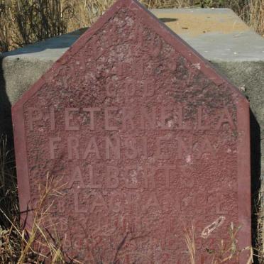 ALBERTS Pieternella Fransiena nee LA GRANGE 1862-1925