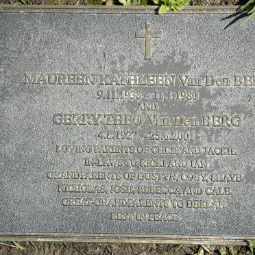 BERG Gerry Theo, van den 1927-2001 &amp; Maureen Kathleen 1938-1980