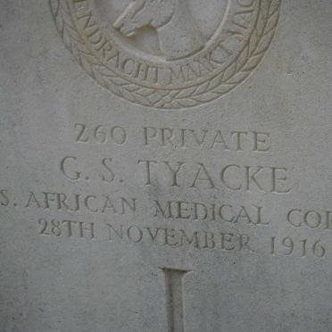 TYACKE G.S. -1916