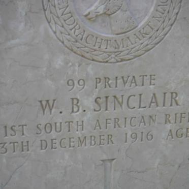 SINCLAIR W.B. -1916